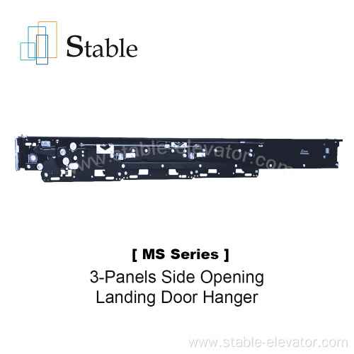 3 panels Side Opening Elevator Landing Door Mechanism